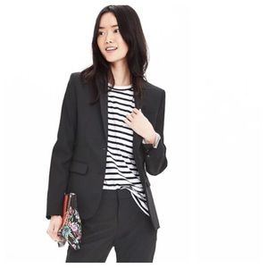 Banana Republic Virgin Wool Long and Lean Blazer